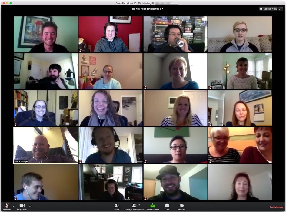 group zoom meeting photo - Paint Big, Live Big!